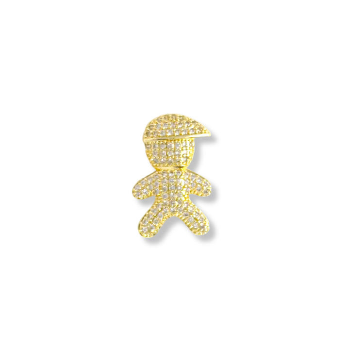 Smooth Bubble Initial Custom Word Name Watch Charm Bracelet