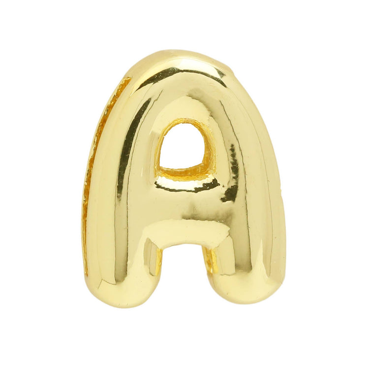 Smooth Bubble Initial Custom Word Name Watch Charm Bracelet