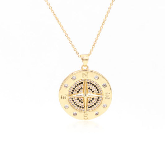 Follow Your Path Compass Necklace