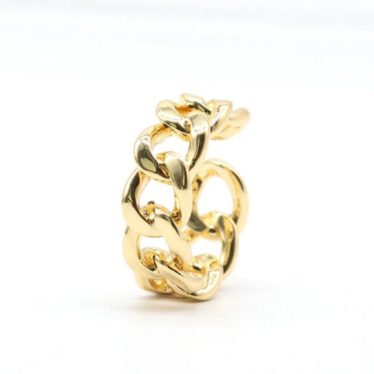 Round Chain Link Adjustable Ring