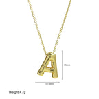 Medium* Initial Balloon Bubble Necklace 0.57