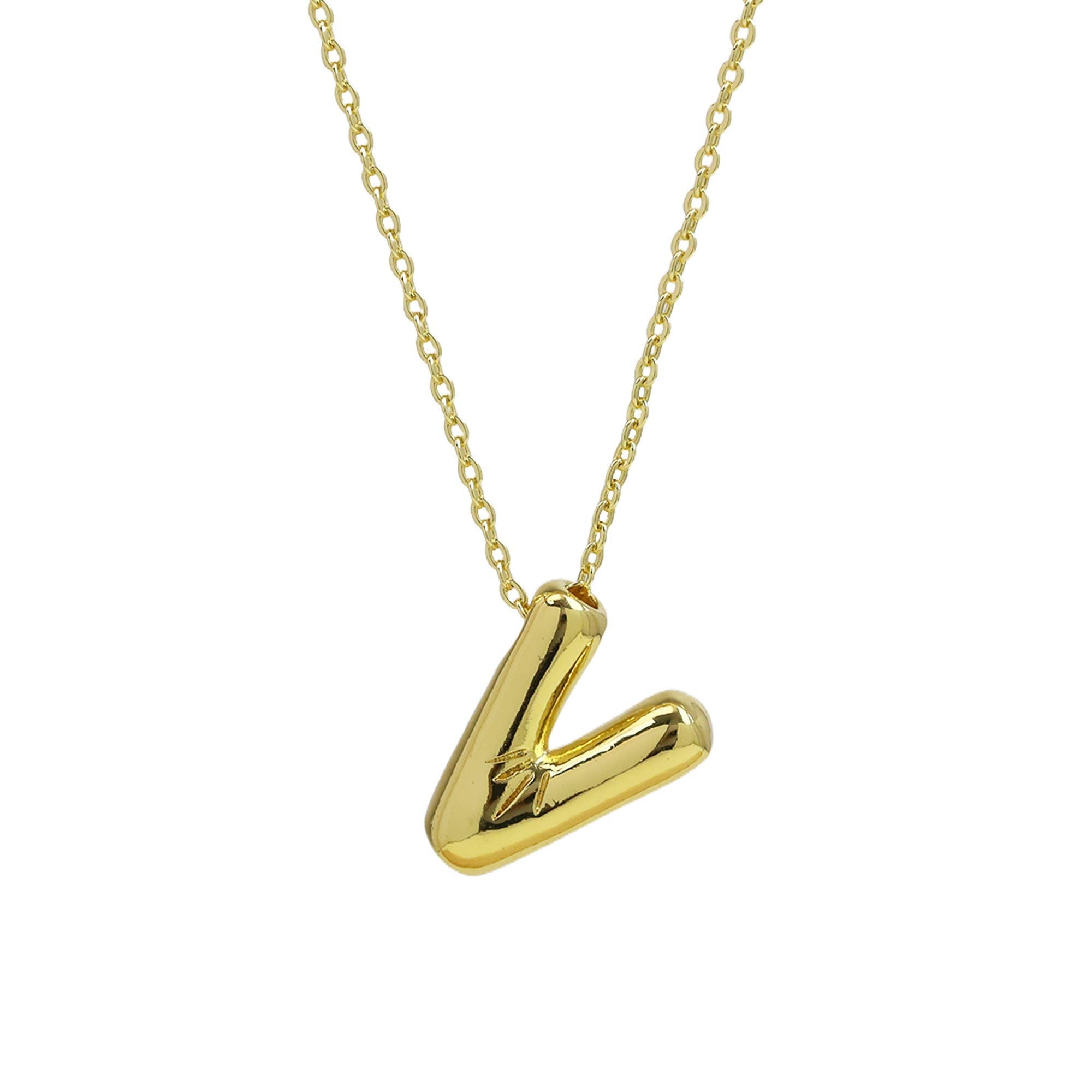 Medium* Initial Balloon Bubble Necklace 0.57