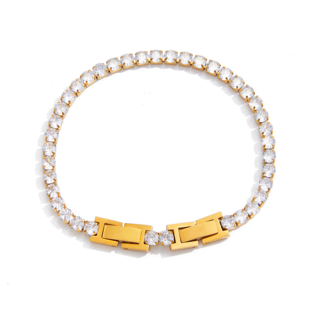 Tennis Lock Bracelet Water Resistant