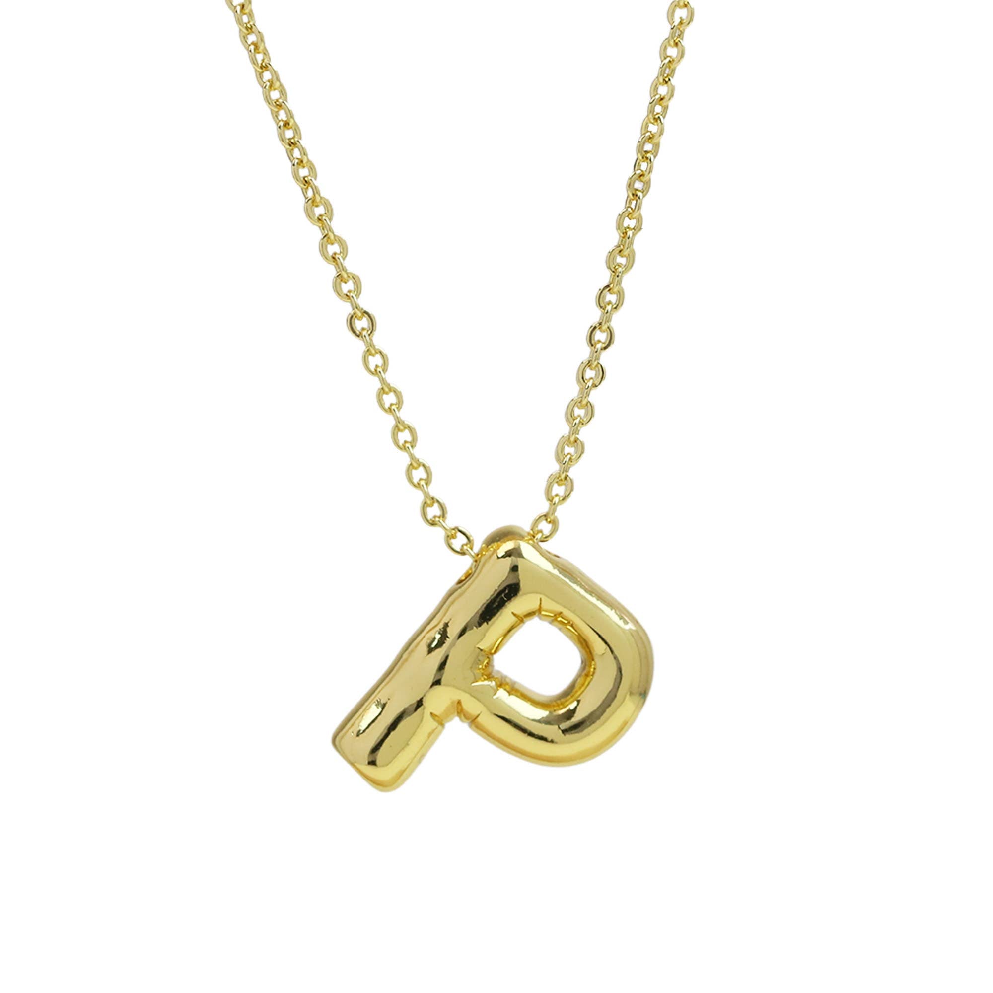 Medium* Initial Balloon Bubble Necklace 0.57