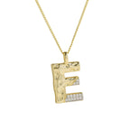 Mixed Metal Initial Necklace