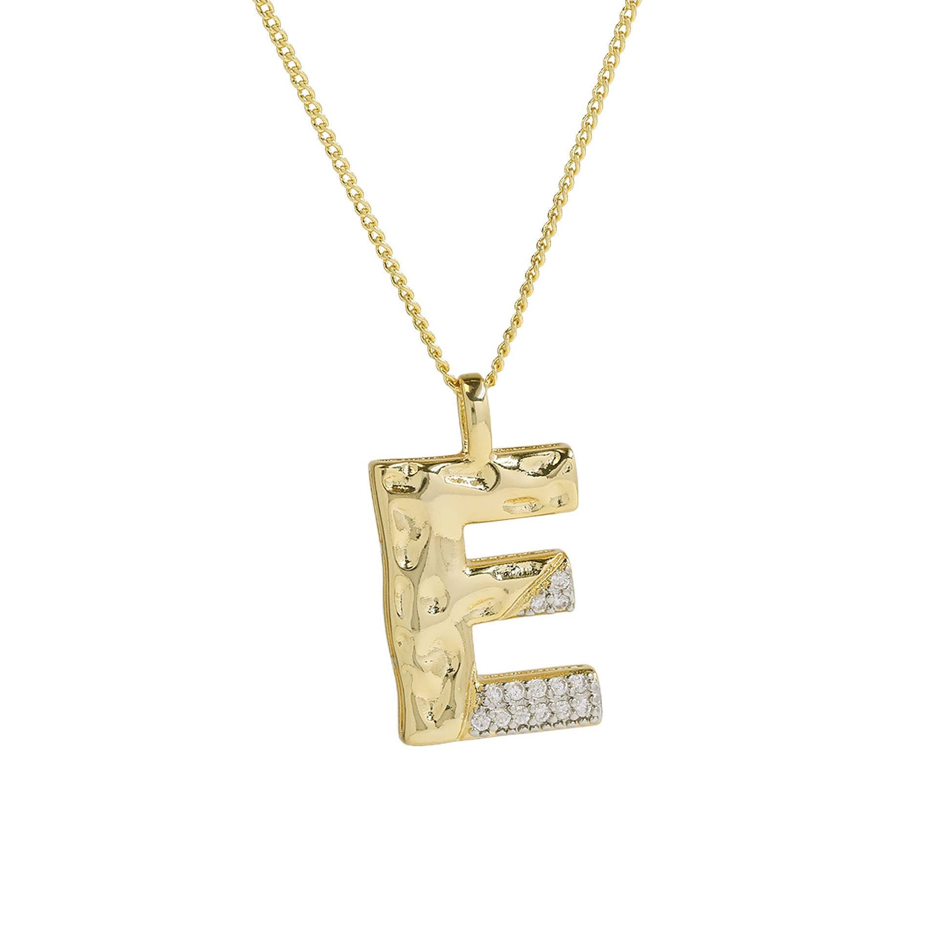 Mixed Metal Initial Necklace