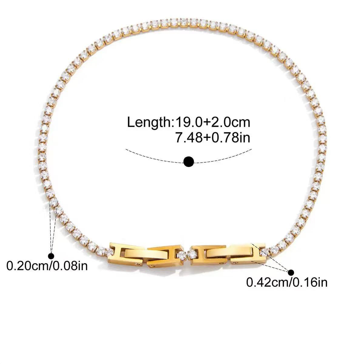Tennis Lock Bracelet Water Resistant