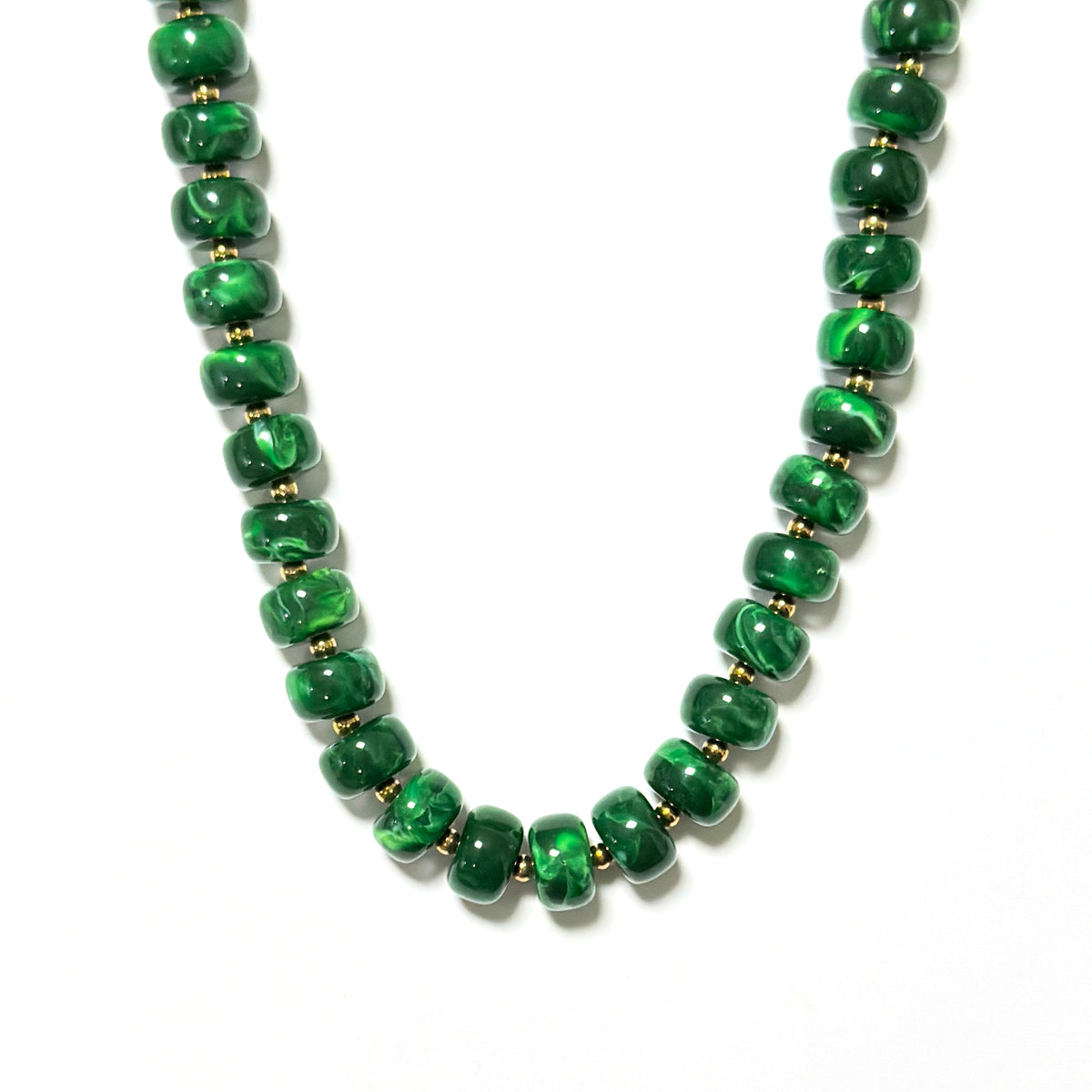 Marble Beaded Necklaces - Water Resistant