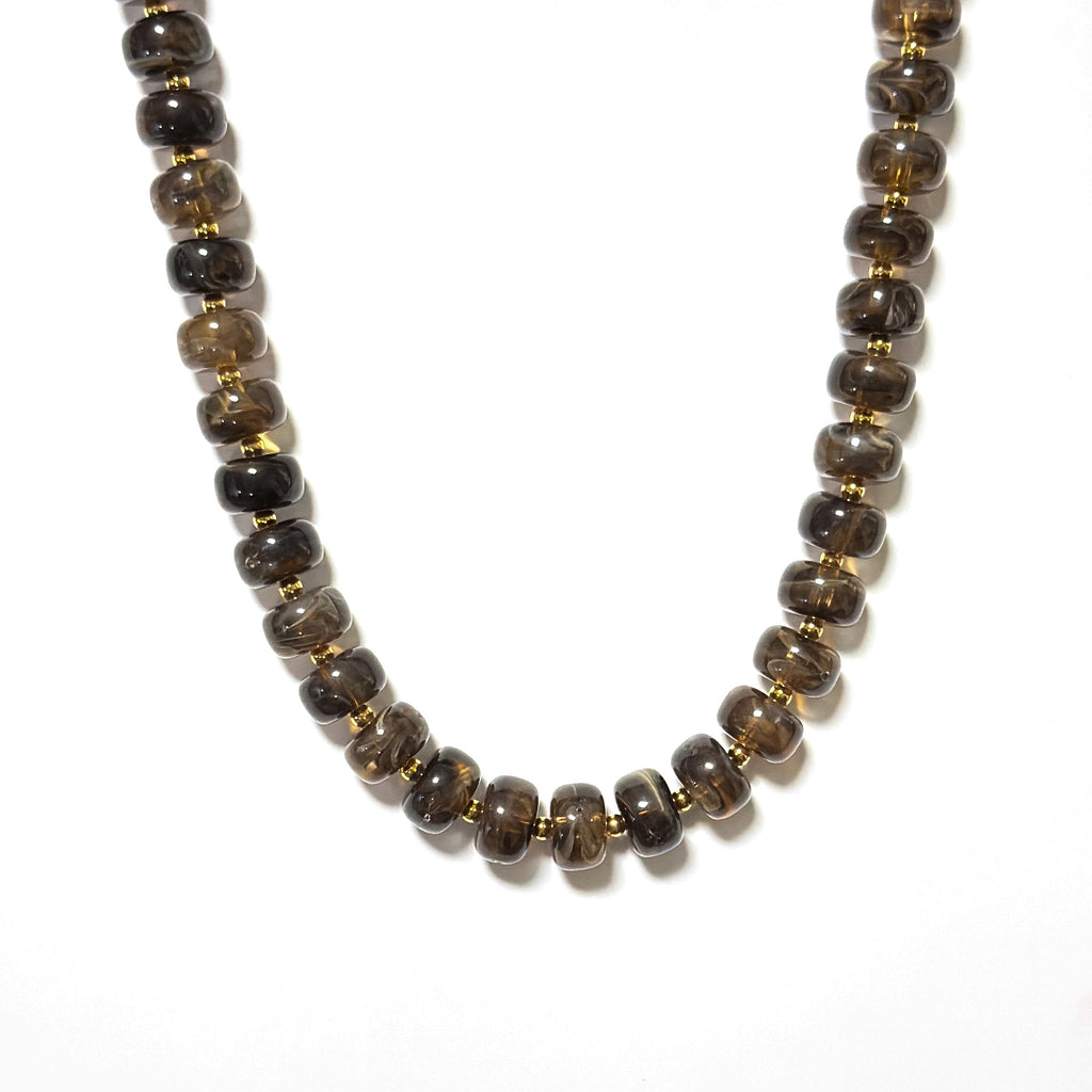 Marble Beaded Necklaces - Water Resistant