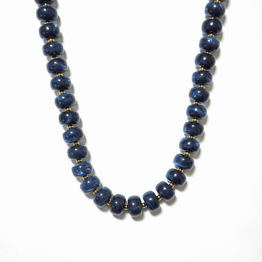 Marble Beaded Necklaces - Water Resistant
