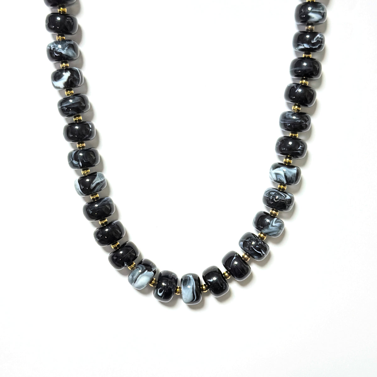 Marble Beaded Necklaces - Water Resistant