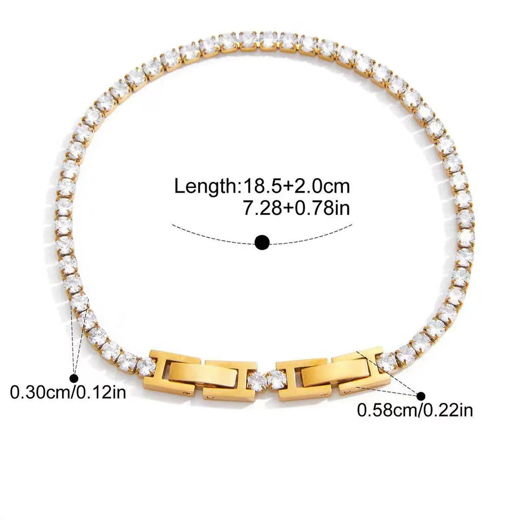 Tennis Lock Bracelet Water Resistant