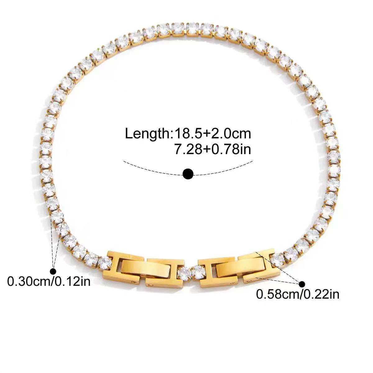 Tennis Lock Bracelet Water Resistant