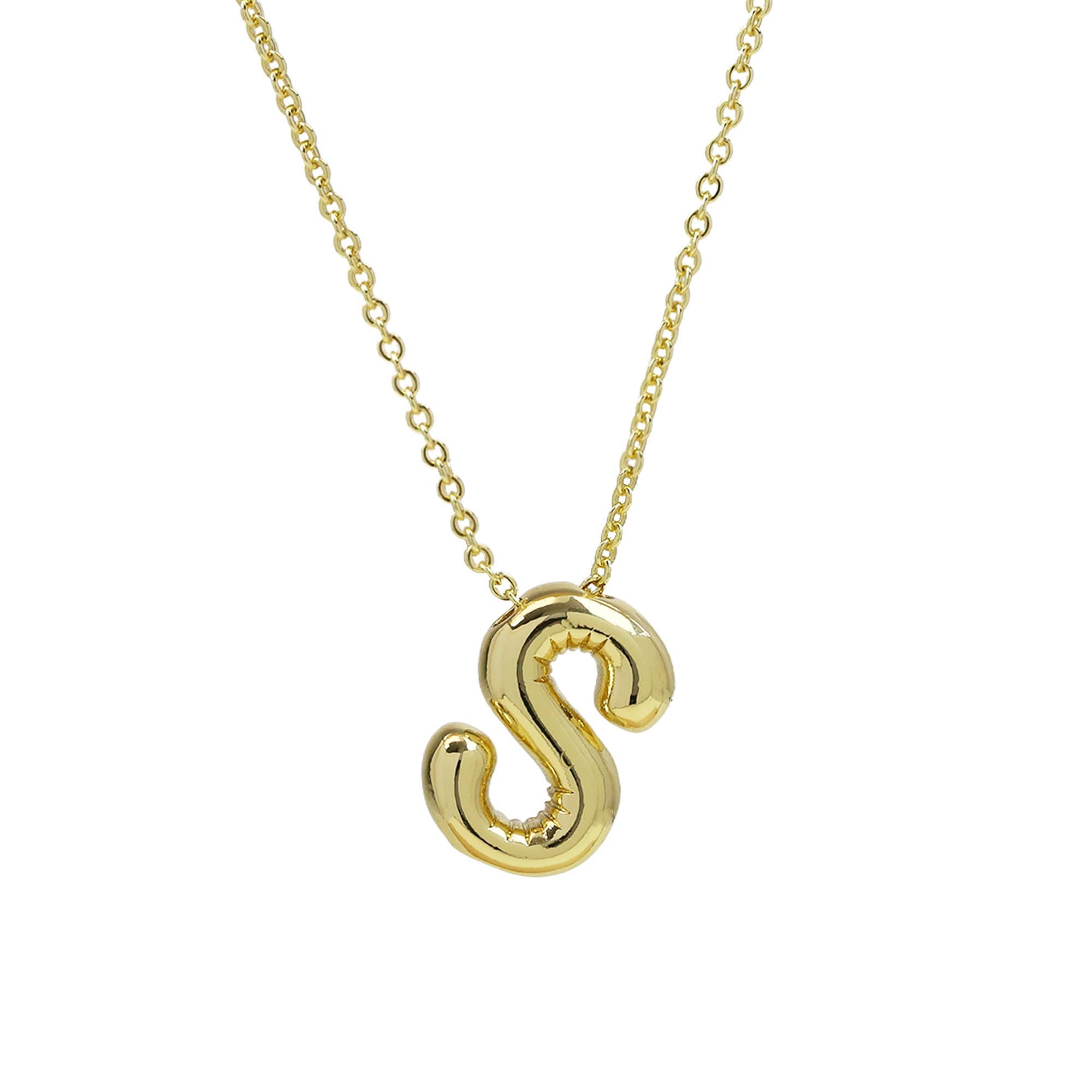 Medium* Initial Balloon Bubble Necklace 0.57