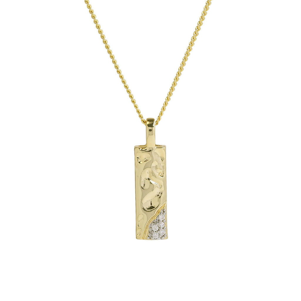 Mixed Metal Initial Necklace