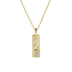 Mixed Metal Initial Necklace