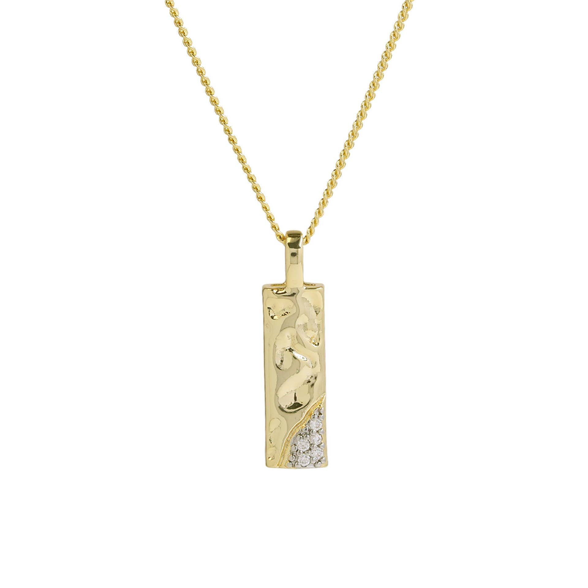 Mixed Metal Initial Necklace