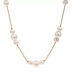Luna Trio Pearl Necklace Water Resistant