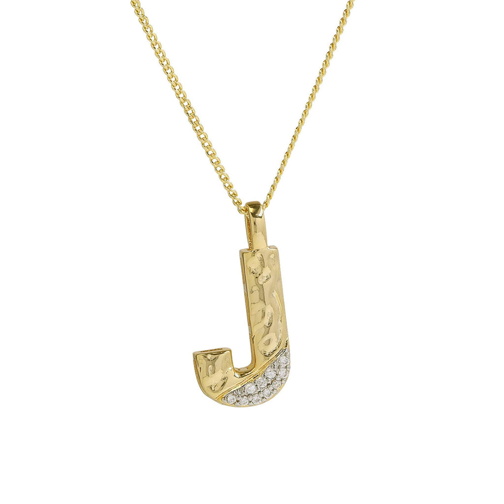 Mixed Metal Initial Necklace