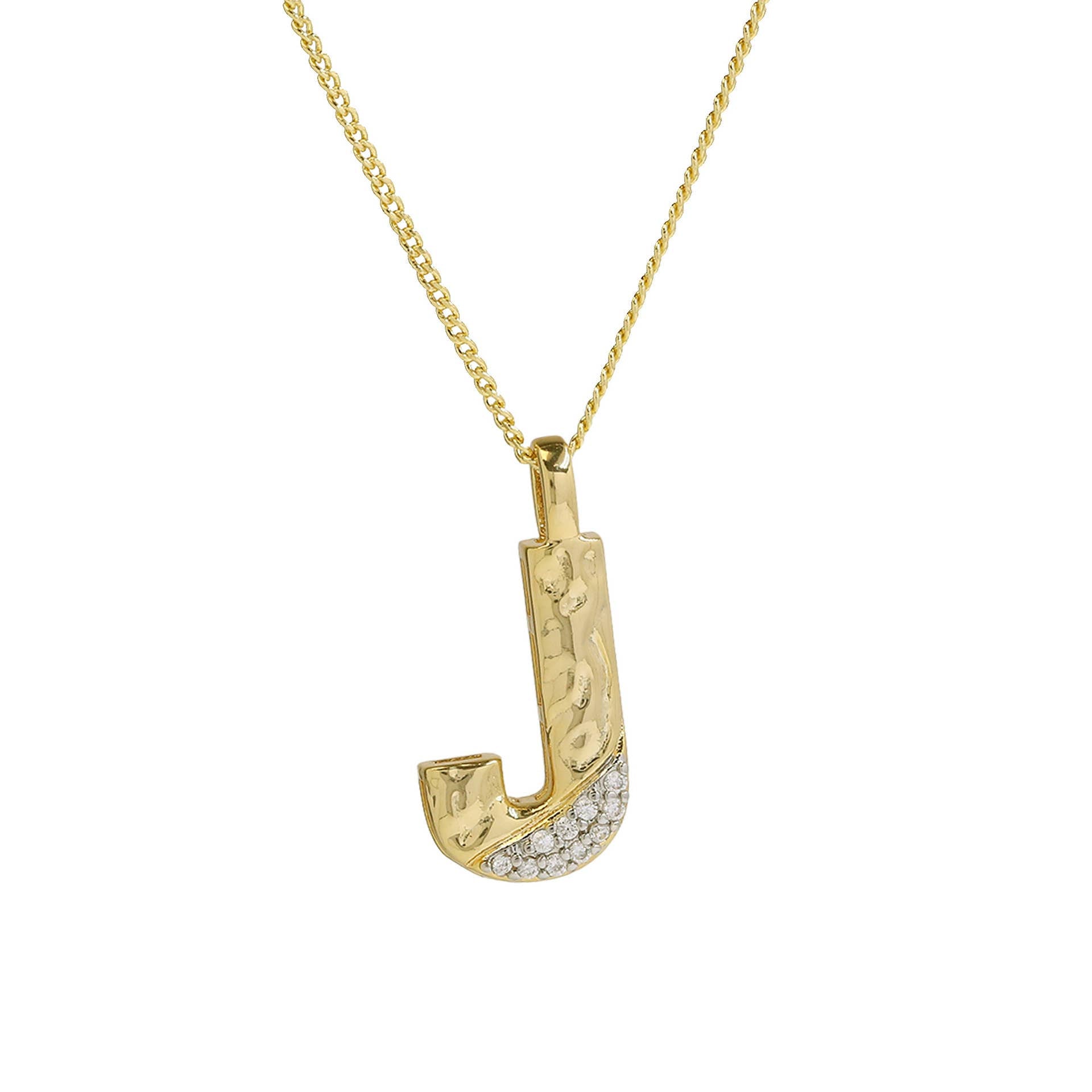 Mixed Metal Initial Necklace