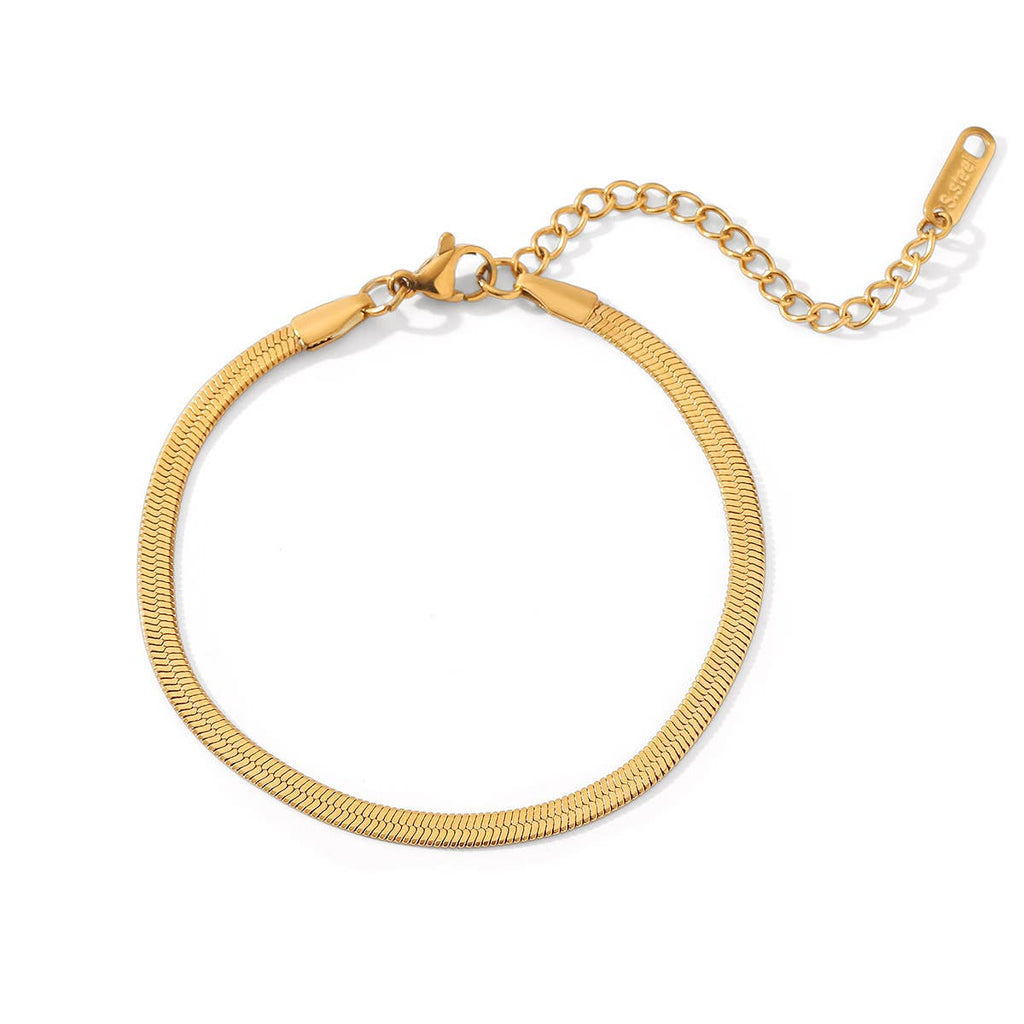 Gold Dainty Layering Bracelets Waterproof