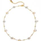 Flower Daisy Spring Summer Necklace and Bracelet Waterproof