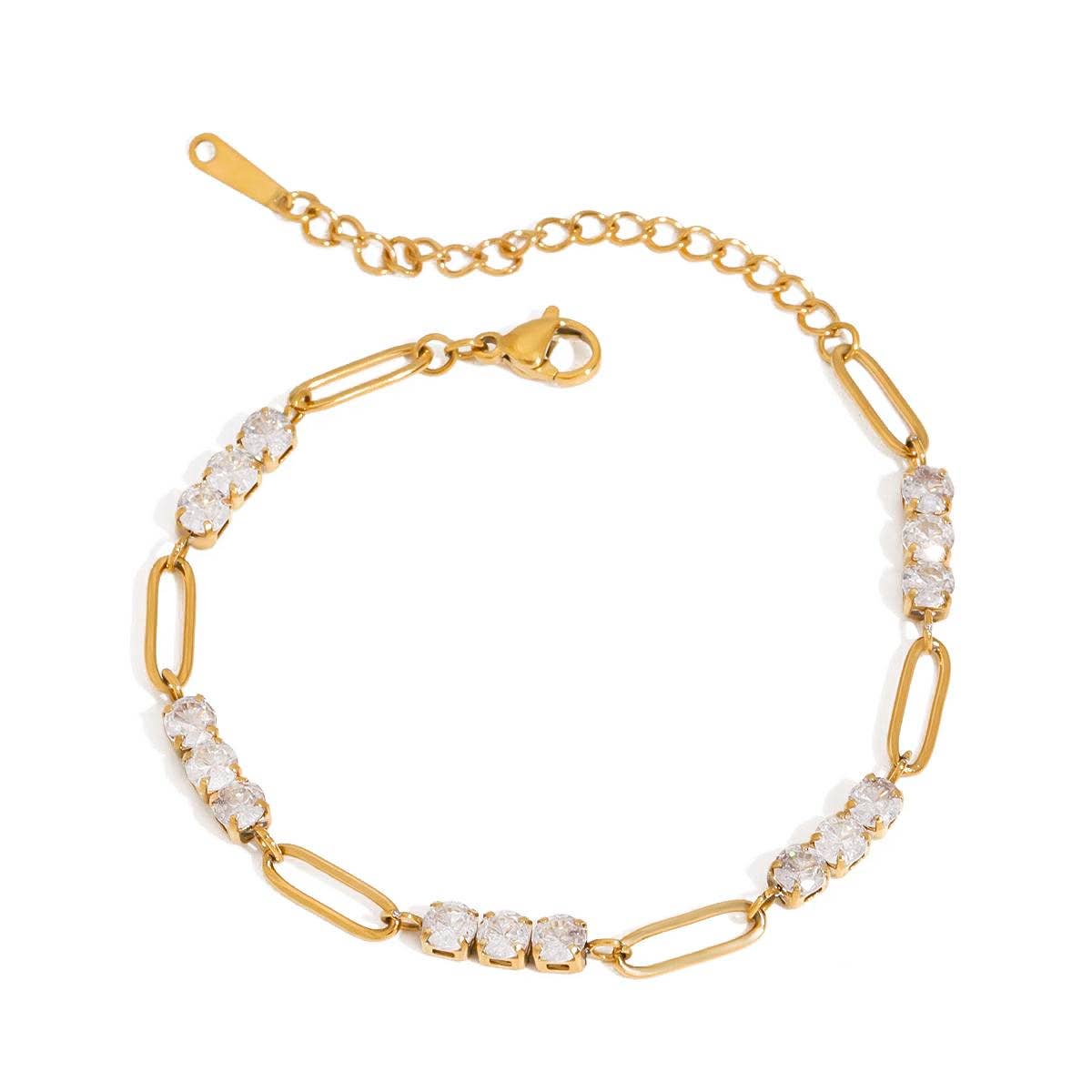 CZ Zircon Rhinestone Bracelet Waterproof 