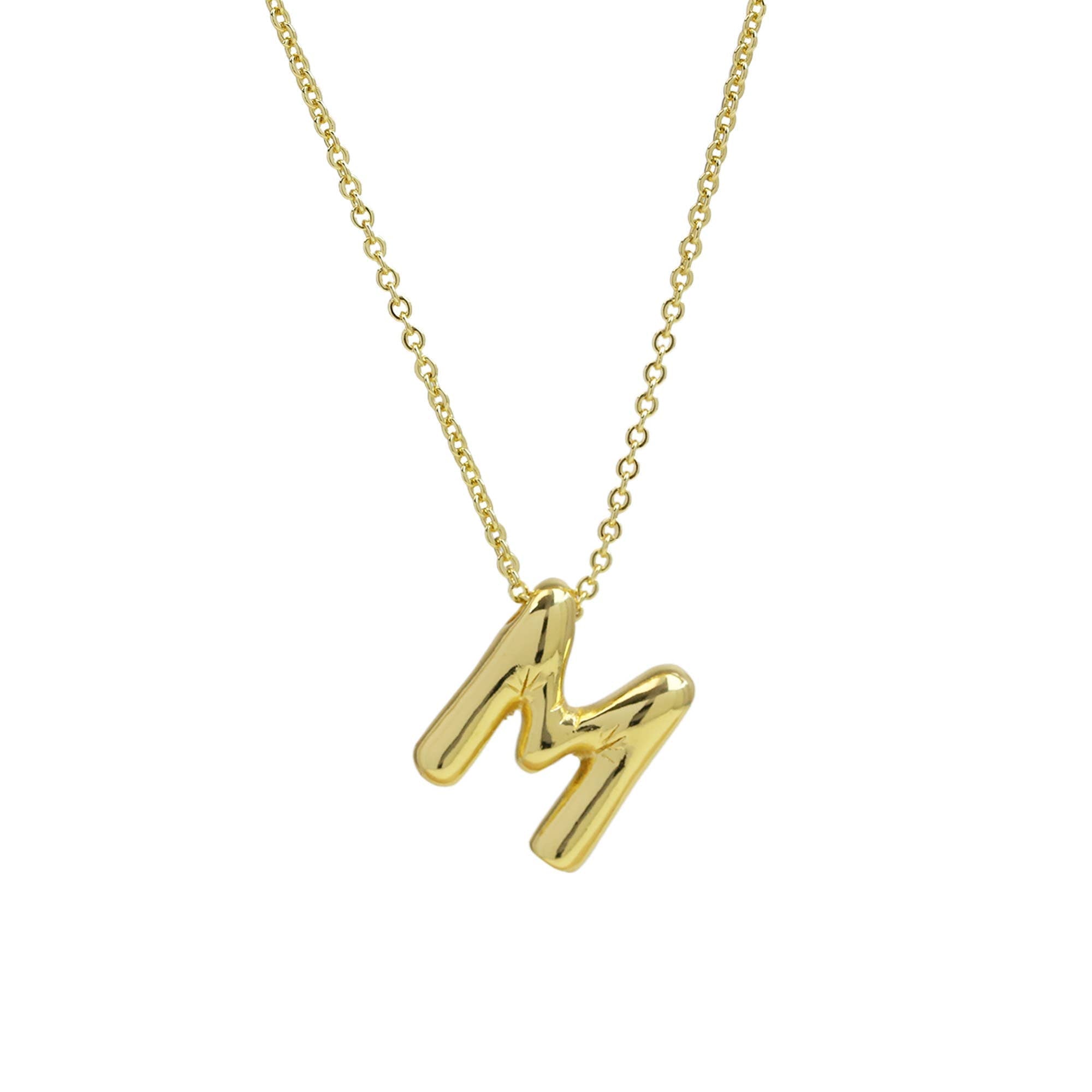 Medium* Initial Balloon Bubble Necklace 0.57