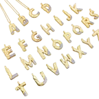 Mixed Metal Initial Necklace