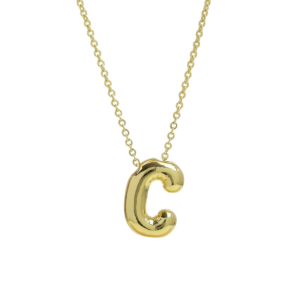 Medium* Initial Balloon Bubble Necklace 0.57