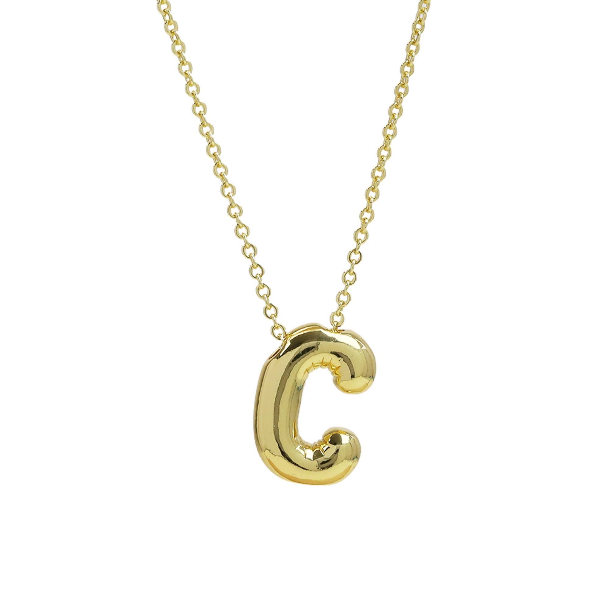 Medium* Initial Balloon Bubble Necklace 0.57
