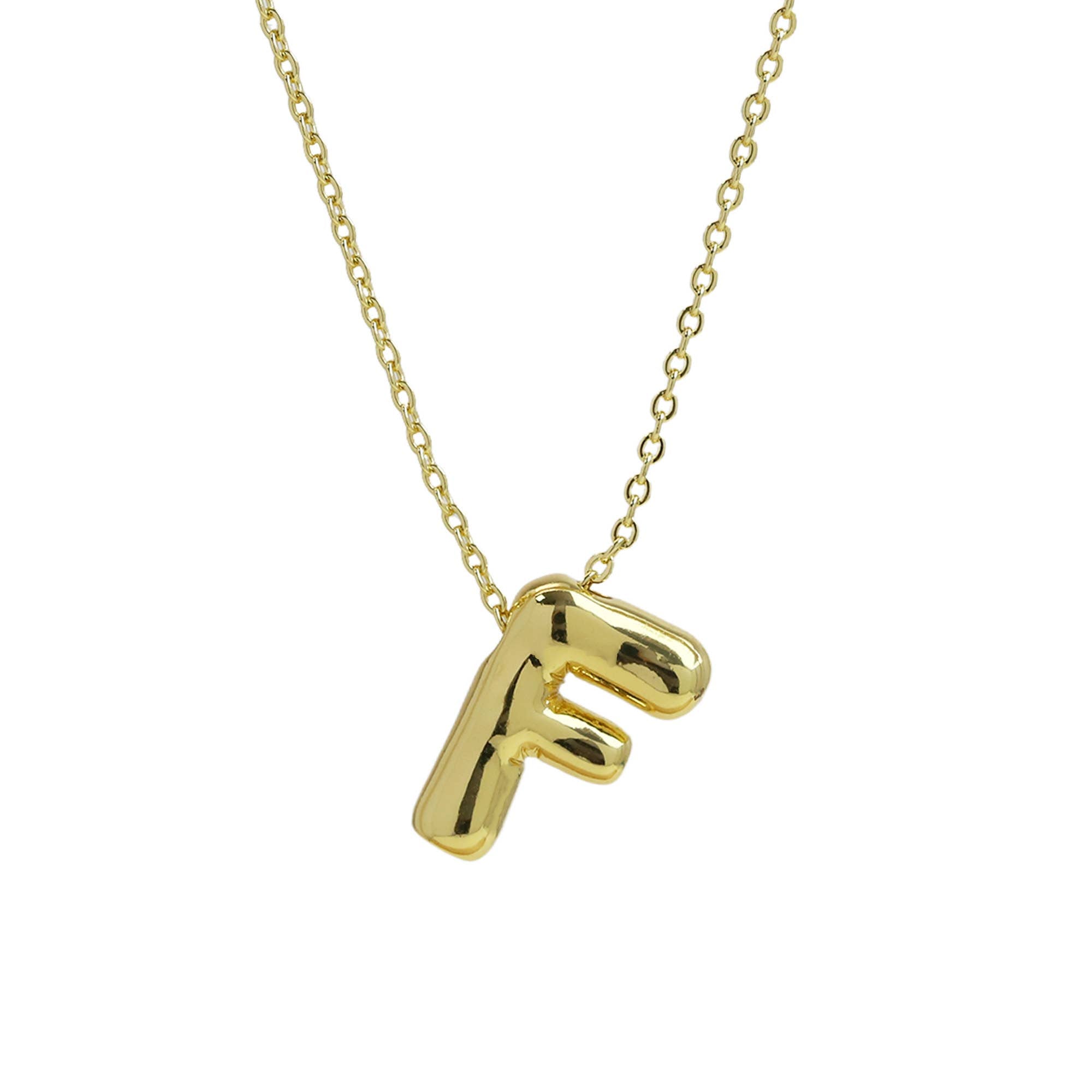 Medium* Initial Balloon Bubble Necklace 0.57