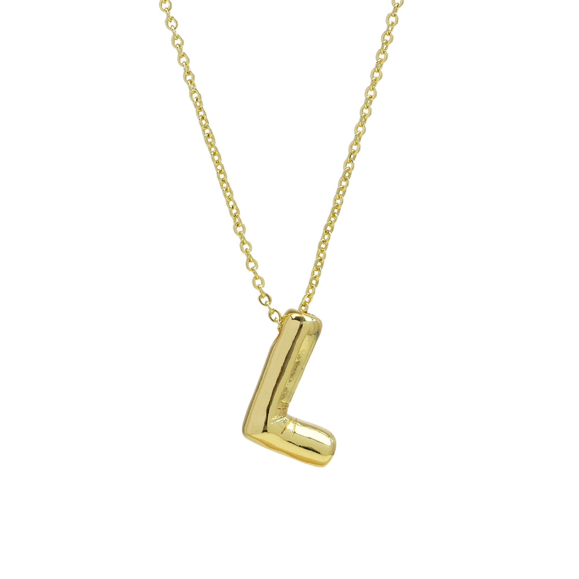 Medium* Initial Balloon Bubble Necklace 0.57