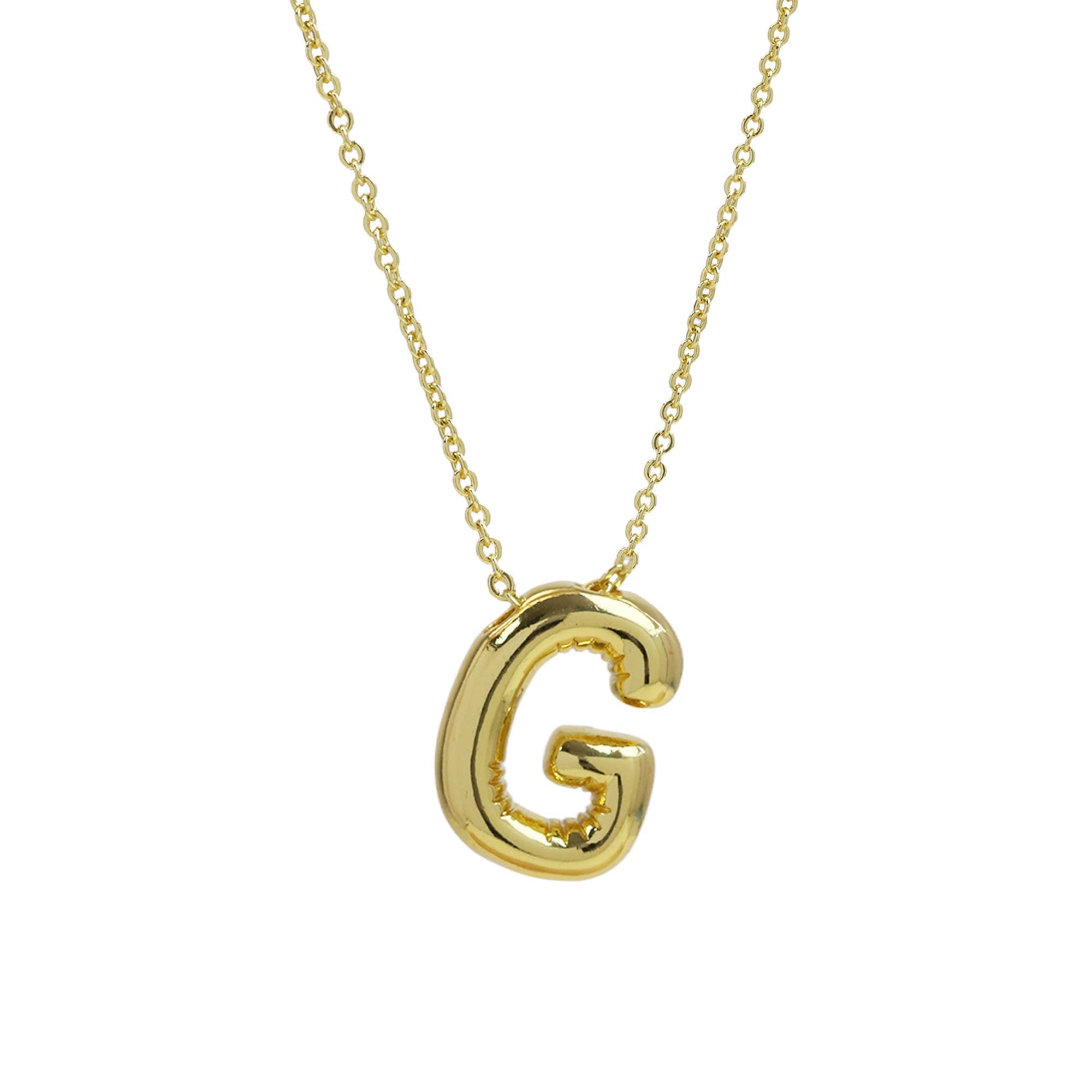 Medium* Initial Balloon Bubble Necklace 0.57
