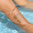 Initial Tennis Bracelet Water Resistant