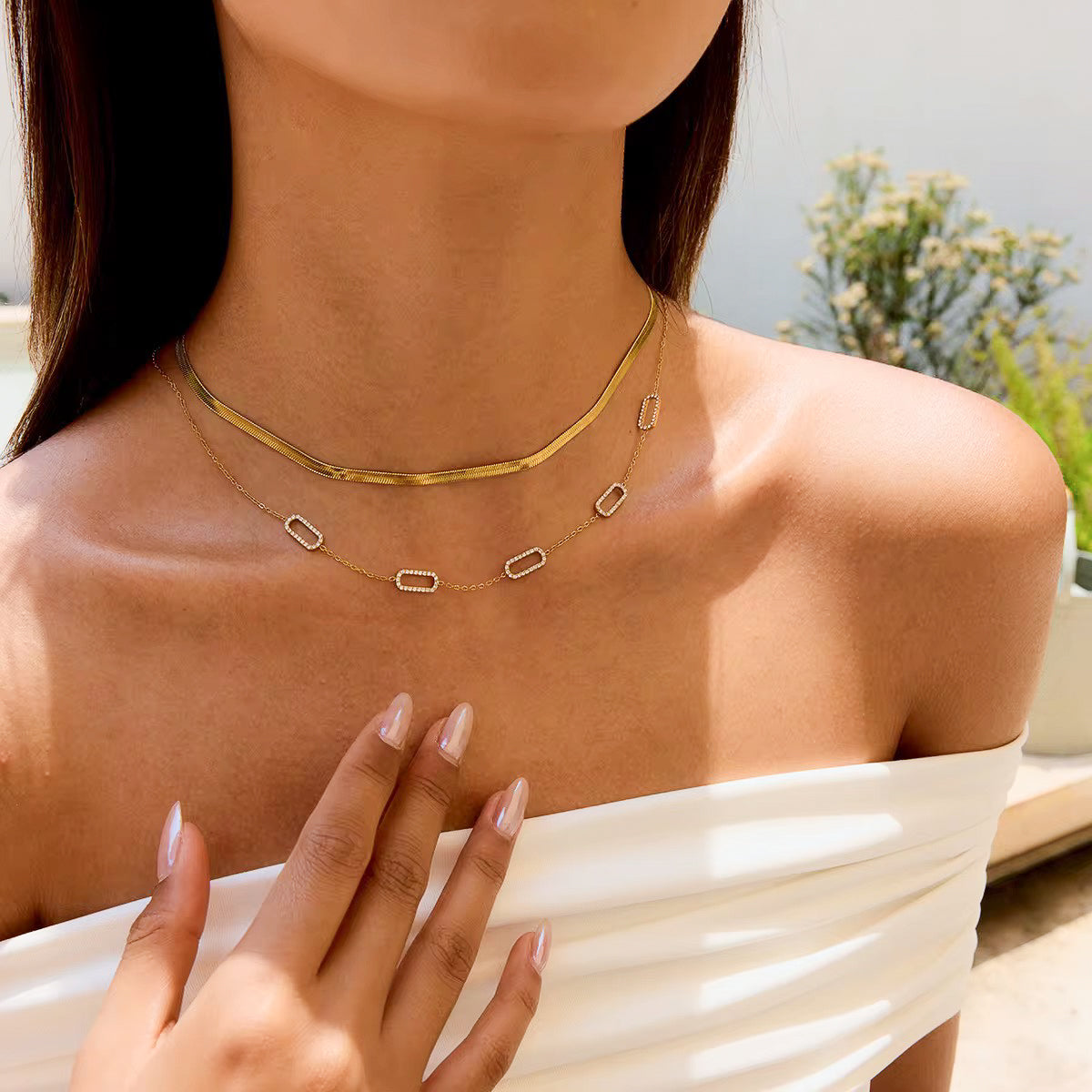 Luxe Link Necklace Water Resistant