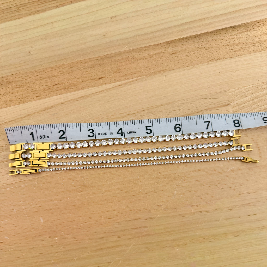 Tennis Lock Bracelet Water Resistant