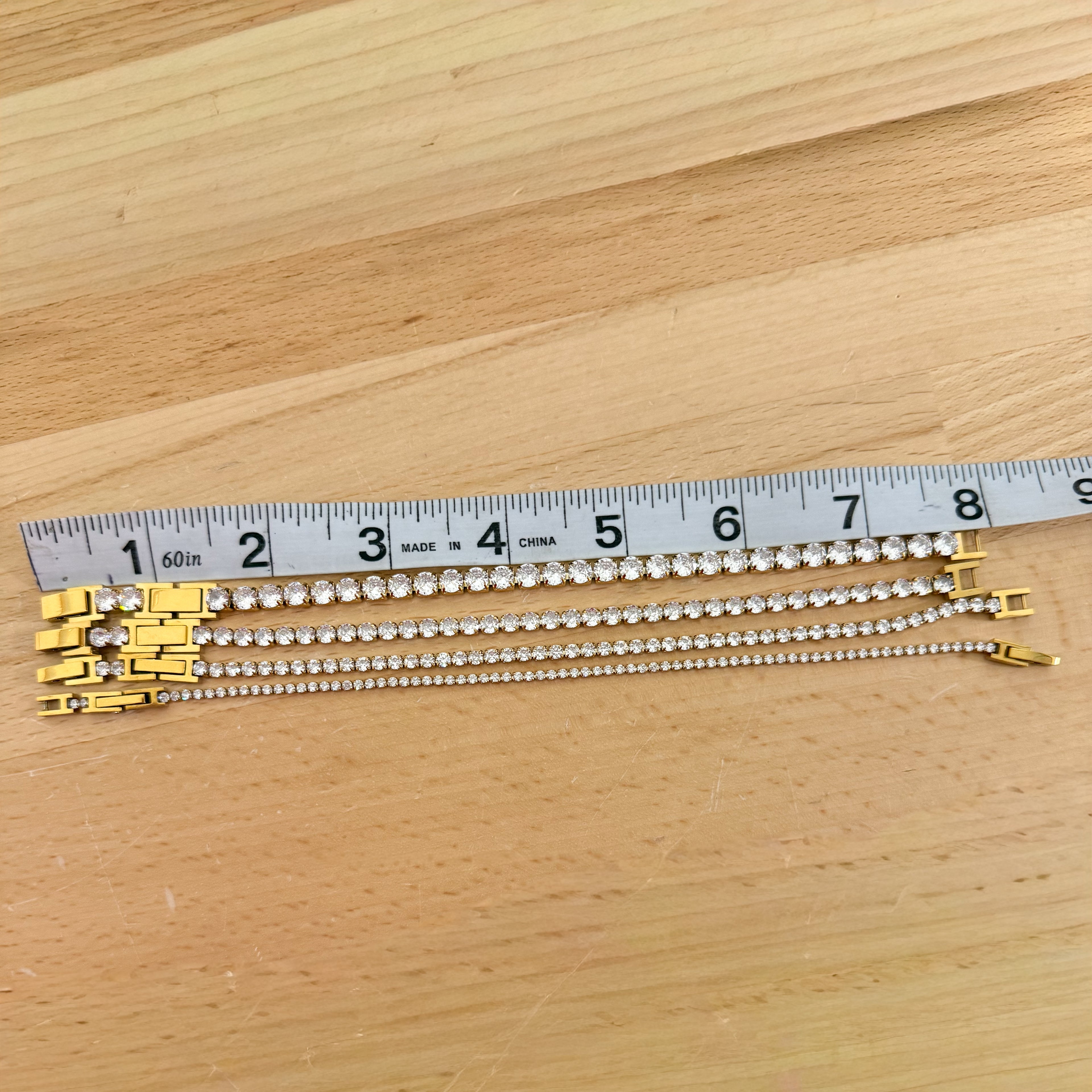 Tennis Lock Bracelet Water Resistant