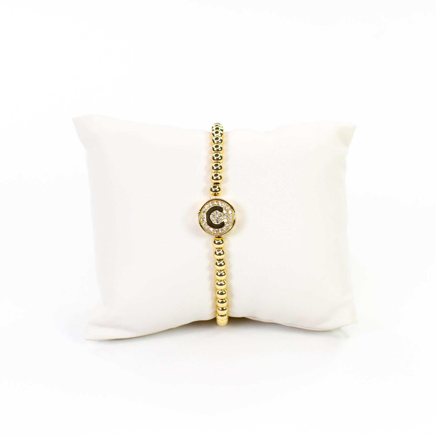 Cz Initial bracelet