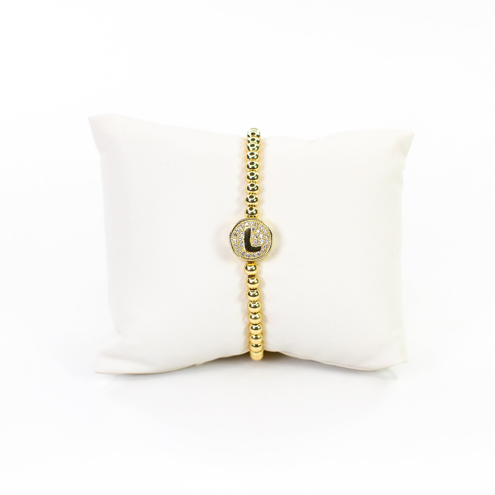Cz Initial bracelet