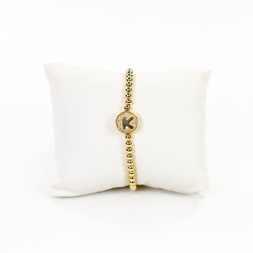 Cz Initial bracelet