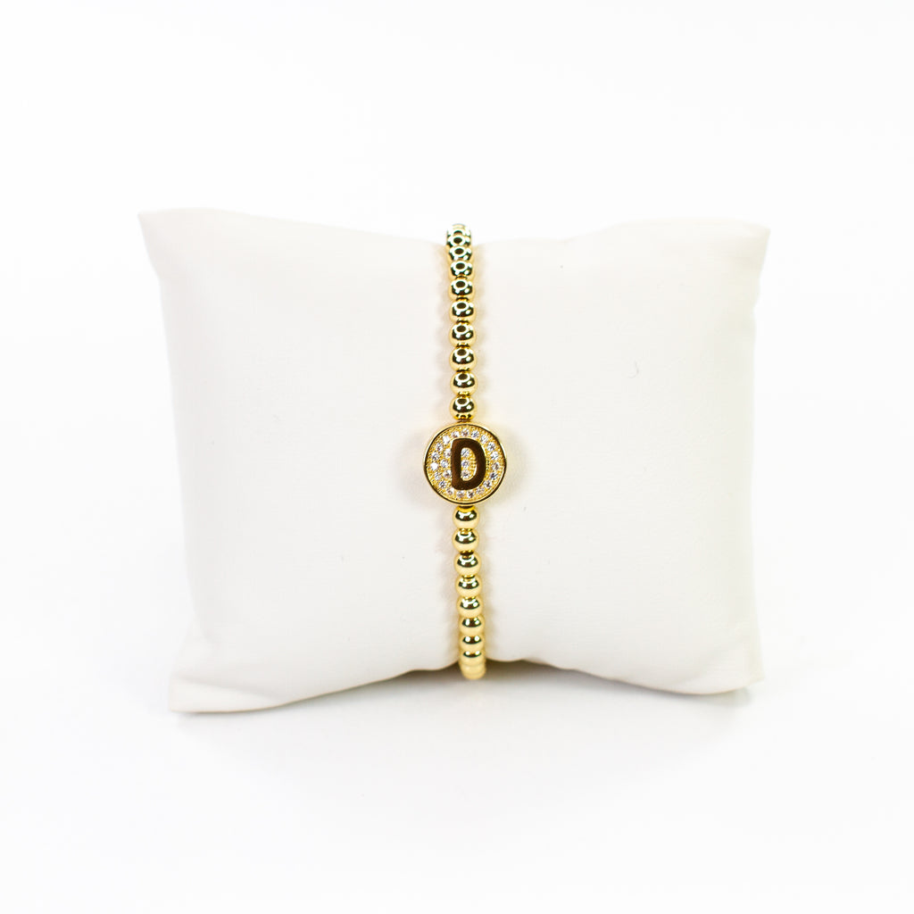 Cz Initial bracelet