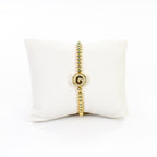 Cz Initial bracelet