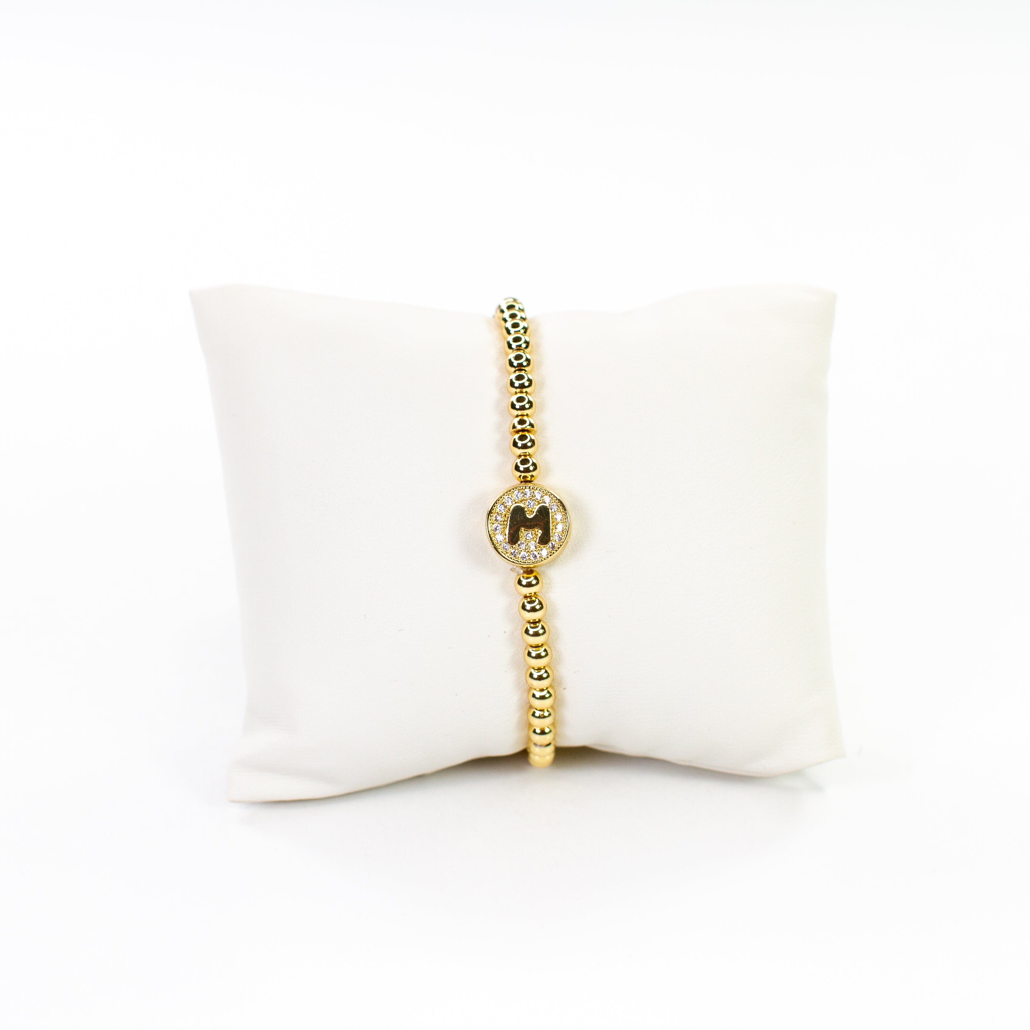 Cz Initial bracelet