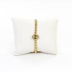 Cz Initial bracelet