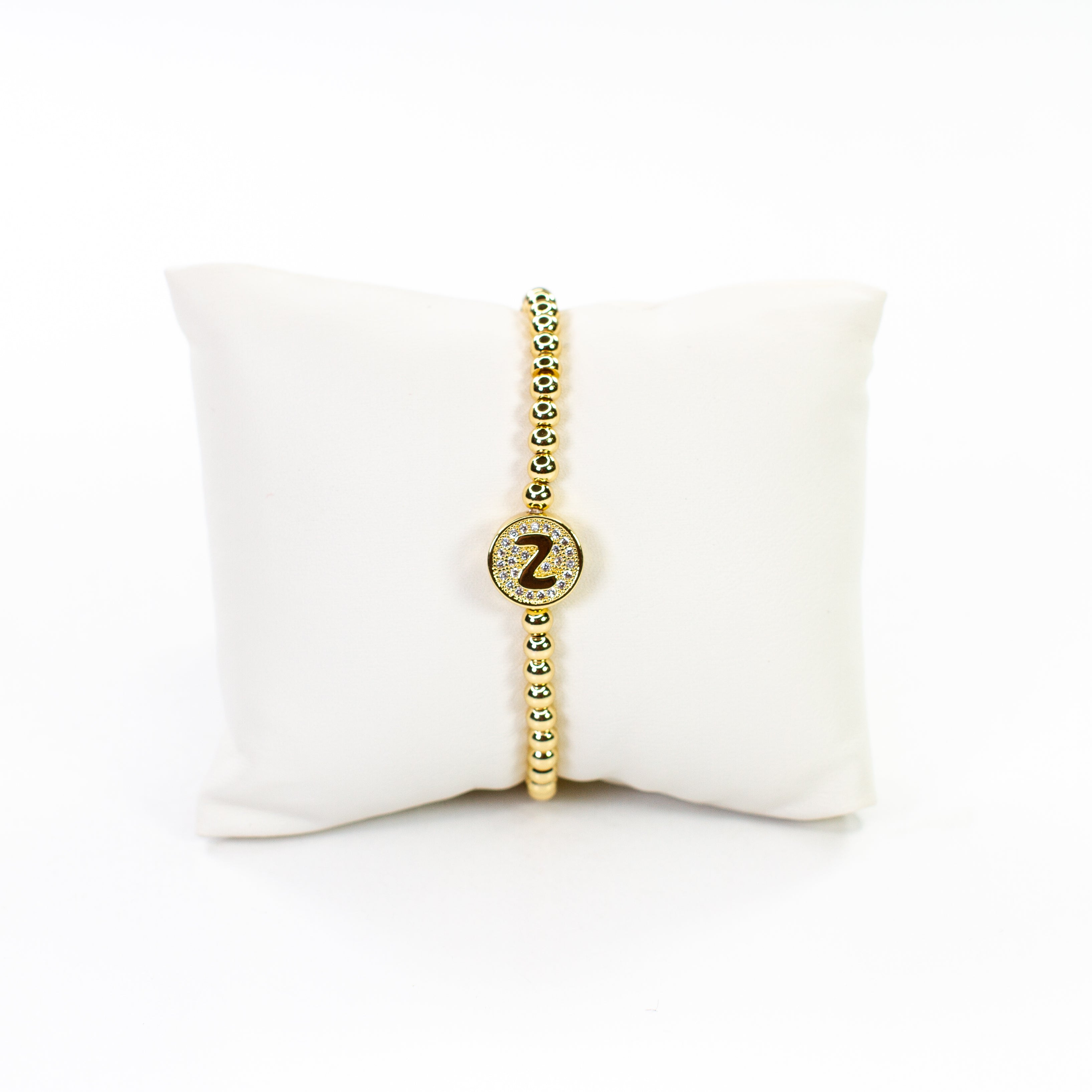 Cz Initial bracelet