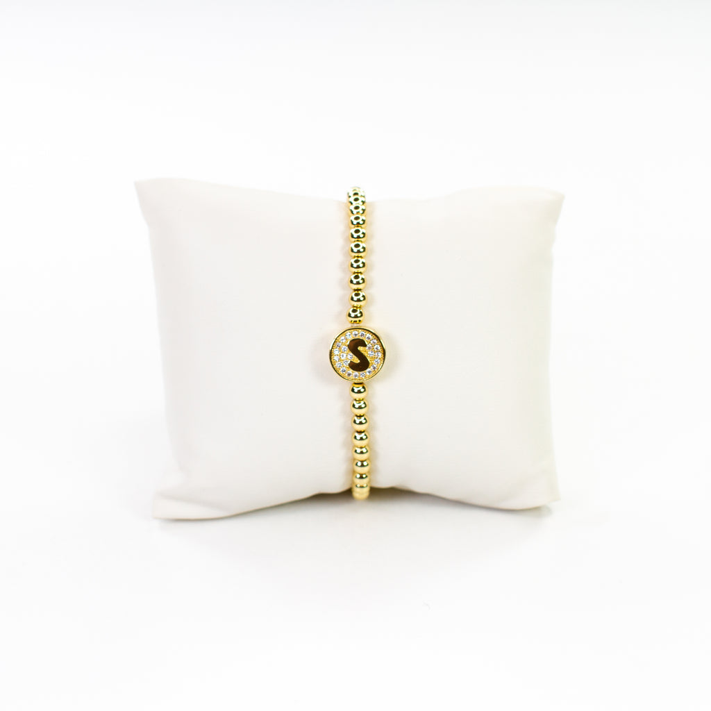 Cz Initial bracelet