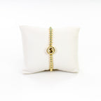 Cz Initial bracelet