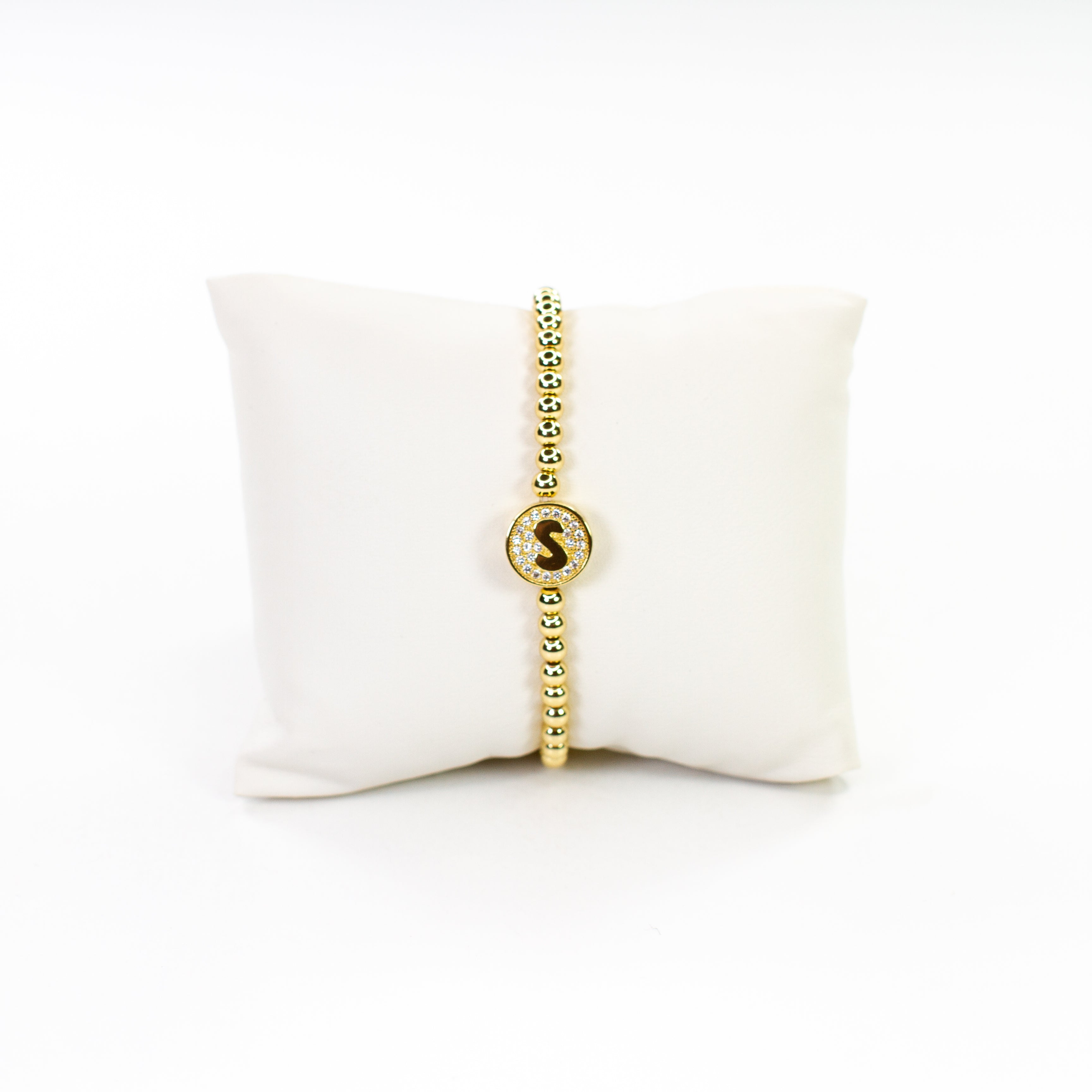 Cz Initial bracelet
