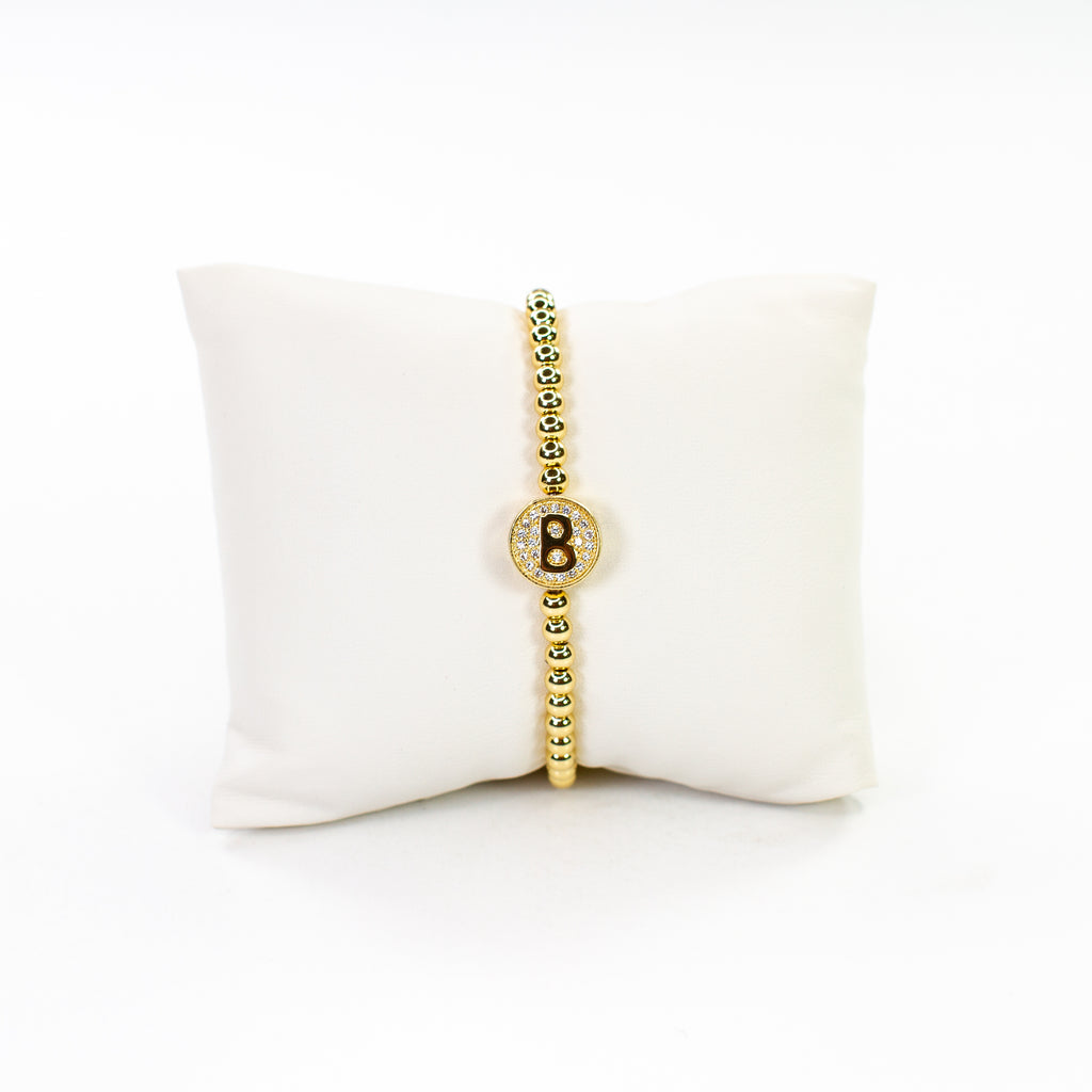 Cz Initial bracelet